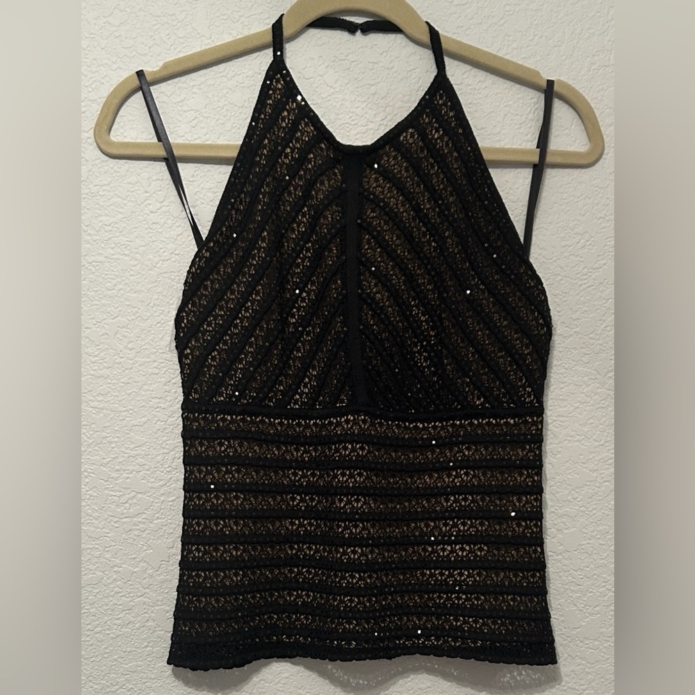 St. John Black and Gold Camisole
